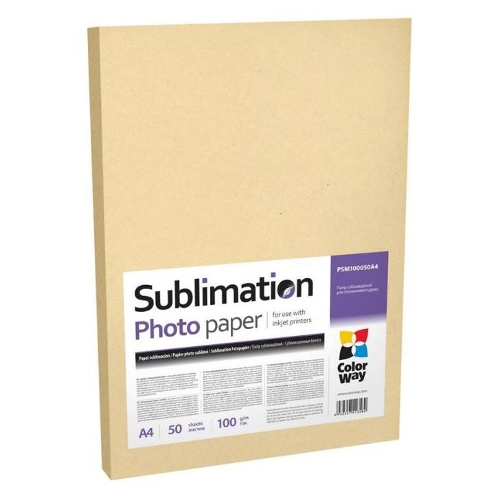 Colorway Office supplies PSM100050A4 | 100 g/m² | A4 | A4 | Photo Paper sublimation 50 pcs. (100 g/m², A4, 50 Stk.) (ColorWay)