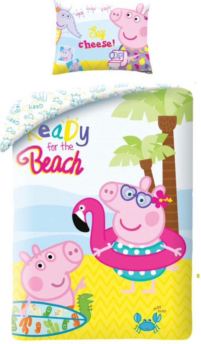 Peppa Pig Dekbedovertrek Summer Ready van Halantex, 140 x 200 cm, Katoen