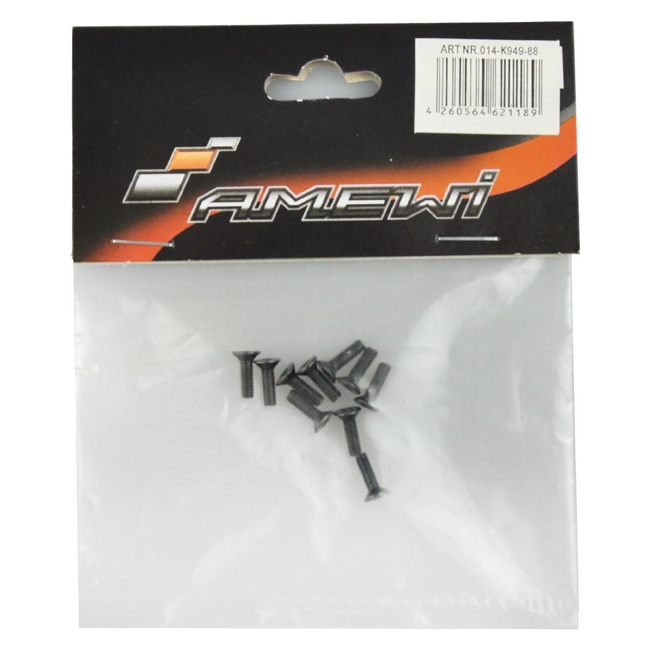 Amewi Flat head hexagon screw M3x10 DUNE Buggy 1:10 (39883508)