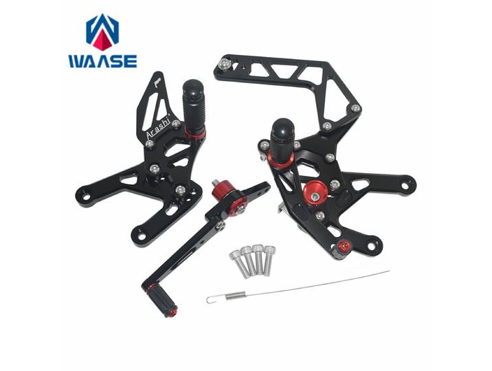 Waase pour Yamaha YZF R1 R1M 2015 2016 2017 2018 2019 2020 2021 2022 2023 2024 ensembles arrière de cavalier réglables repose-pieds arrière