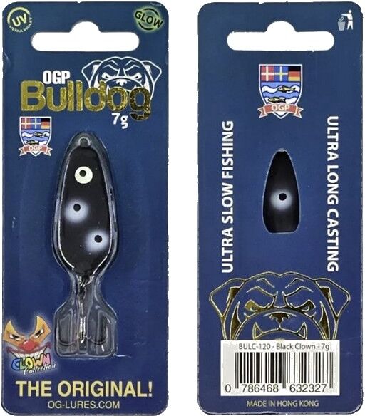 OG Lures Ogp Bulldog Clown Collection-7 Gr.-Black Clown