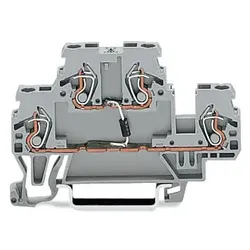 Wago 870-540/281-553 Bauelementklemme,Doppelstock,mit Widerstand 1K5,grau 870540281553  - 50 Stück