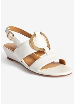 Women's The Rosetta Sandal by Comfortview in White (Size 10 M)