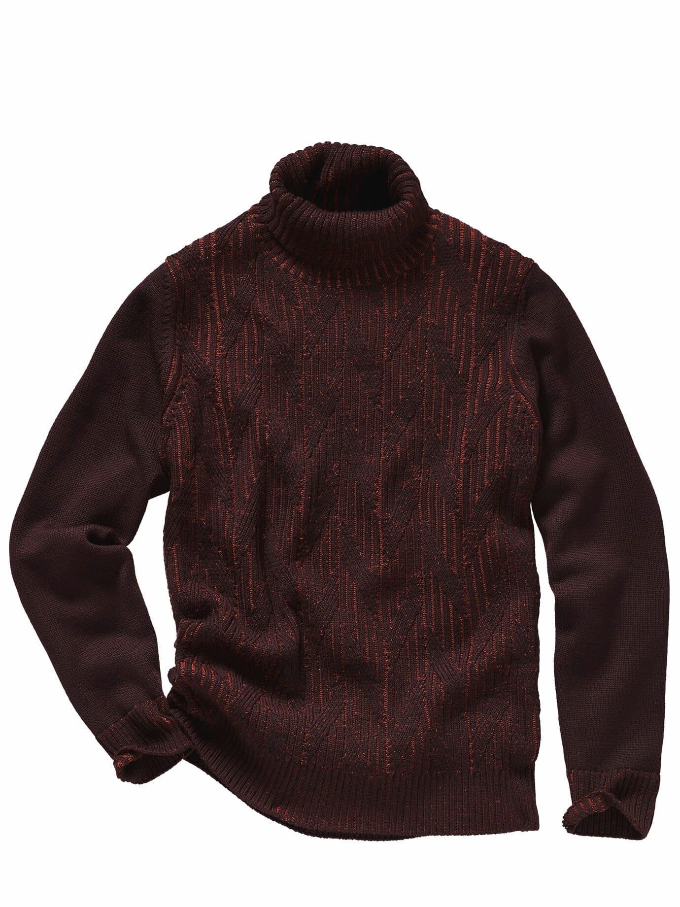Mey & Edlich Herren Aha-Pullover Braun 76 % Wolle, 24 % Baumwolle