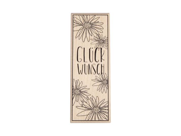 Stempel Blütenmeer-Glückwunsch , 4x11cm