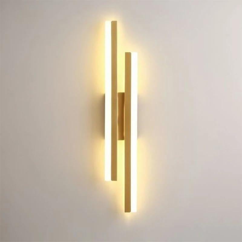 Comely LED wandlamp goud met lineair design, 16W, 1800 lumen, 3000K