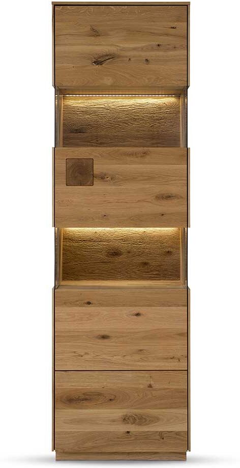 Pharao24.de Esszimmer Vitrine Wildeiche geölt modernem Design