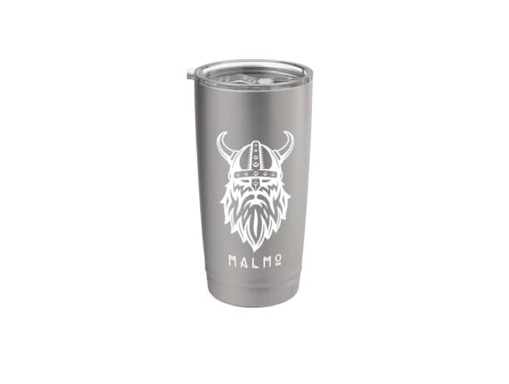 Vintage Viking Malmö\, Suède Gobelet isotherme en acier inoxydable double paroi