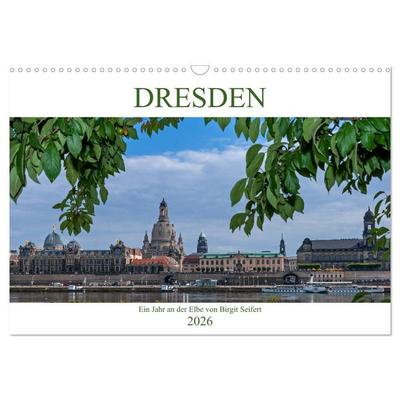 Dresden, ein Jahr an der Elbe (Wandkalender 2026 DIN A3 quer), CALVENDO Monatskalender