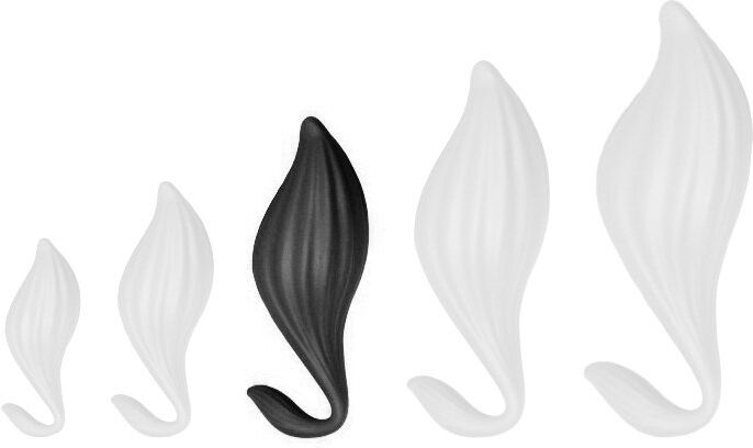 DarkSil Plug silicone Bulby L 17 x 8cm Noir