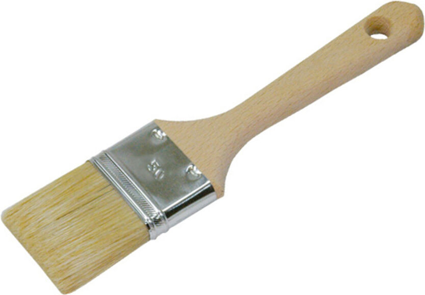 FRIESS-TECHNO-PROFI Flachpinsel 6 Stärke 60mm helle Chinaborste Holzstiel natur (F8922825)