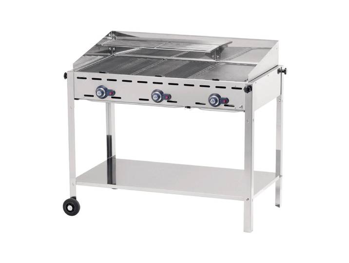 Hendi Green Fire 3 Brenner Grillsystem Edelstahl