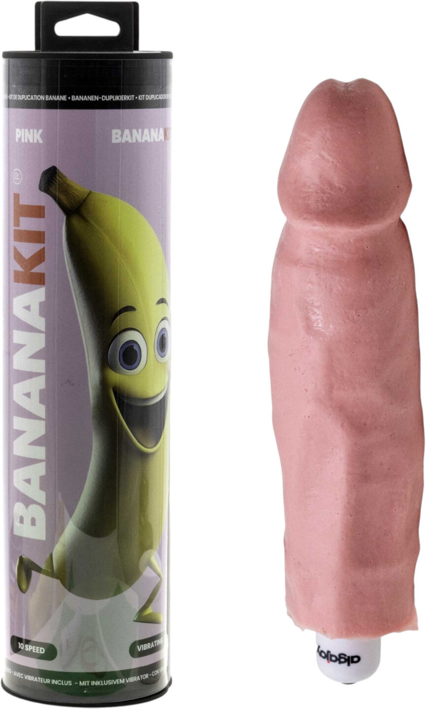 Bananakit - penis casting kit with vibrator (pink)