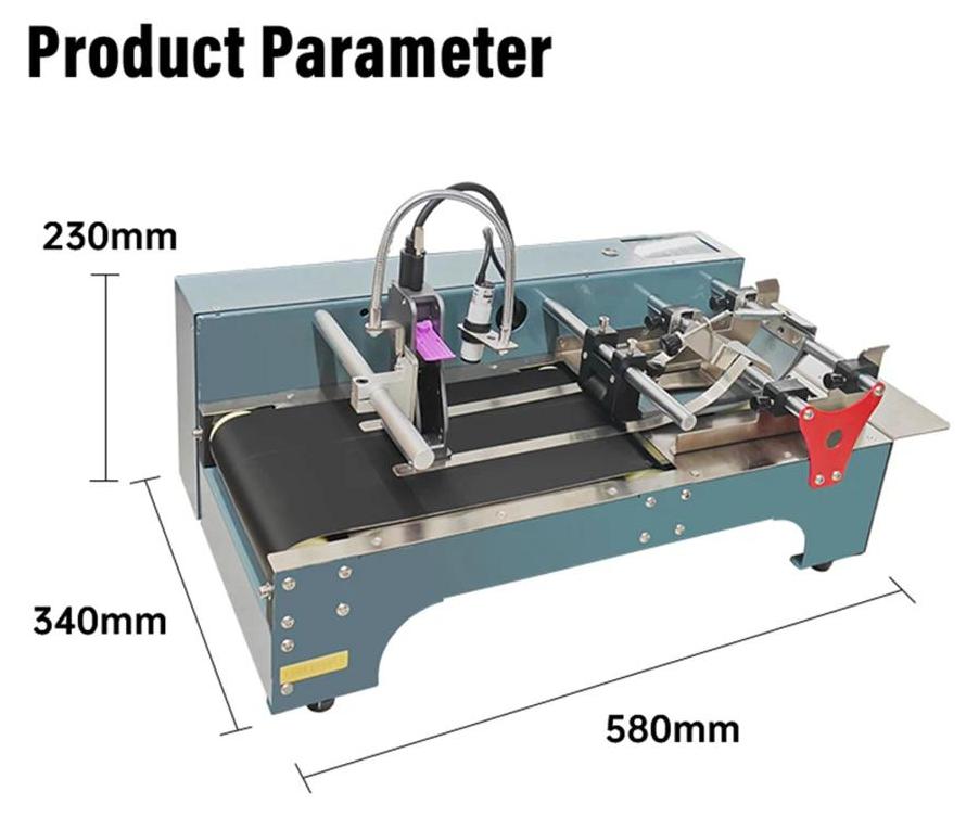 Thermo-Tintenstrahldrucker - TIJ Online Kennzeichnungsgerät - Automatischer Beutel- und Kartenseparator - Förderband - 12,7 mm Datum-/Logo-Druck - S4 12,7mm