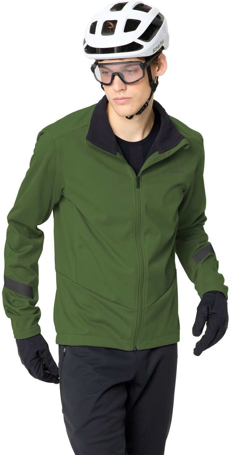Softshelljacke VAUDE "MEN'S MATERA SOFTSHELL JACKET III", Herren, Gr. XXL, grün (thyme), Obermaterial: 100% Polyester, Jacken Softshelljacke, für Radsport, wasserabweisende Oberfläche, atmungsaktives Material