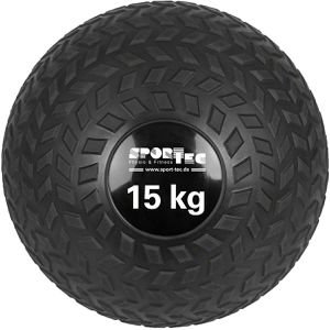 Sport-Tec Medizinball Slamball, 15 kg, Ø 28 cm, schwarz, mit Kunststoffoberfläche