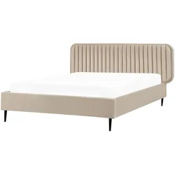 POLSTERBETT mit Lattenrost 140x200 cm Beige Brin