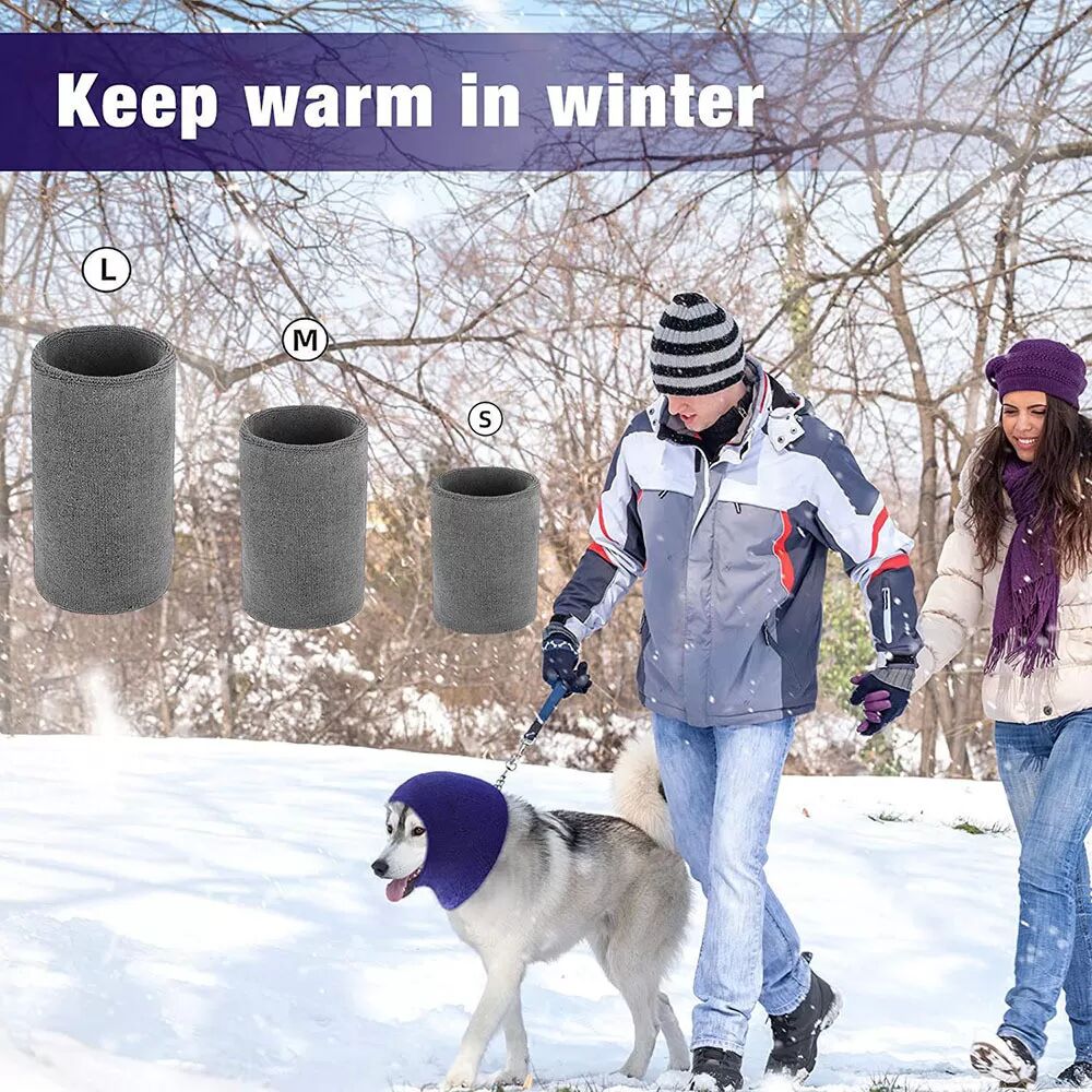 INF Cache-oreilles anti-bruit pour chien pour l'hiver S