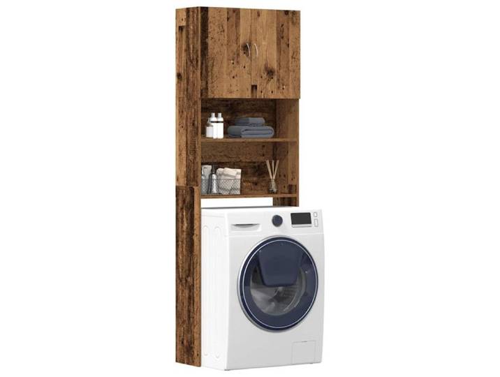 Meuble de machine à laver vieux bois bois d ingénierie