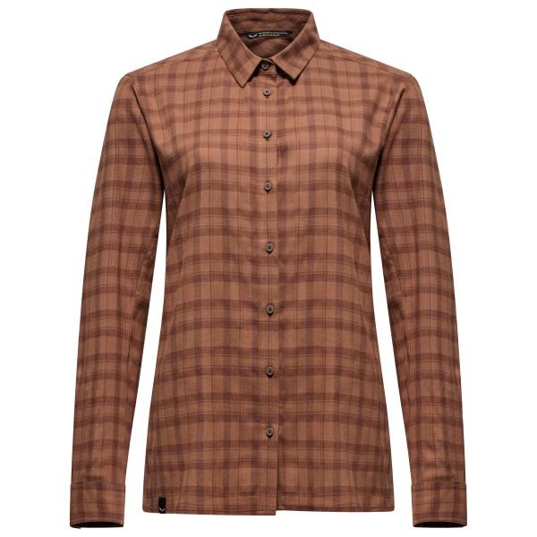 Salewa - Women's Fanes Flannel 5PL L/S Shirt - Hemd Gr 34 braun