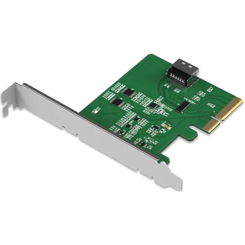 IcyDock MCIO 4i to PCle 5.0 x4 PCle Adapter with Redriver