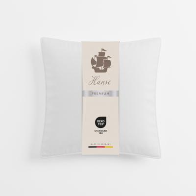 Kopfkissen HANSE MIT KOGGE "Hanse Premium Loungekissen, Luxuskissen, Made in Germany, 80x80 cm", weiß, B:80cm L:80cm, Kopfkissen Bezug: 100% Baumwolle. Füllung: 100% Polyester, Kopfkissen, Kissen 80x80cm