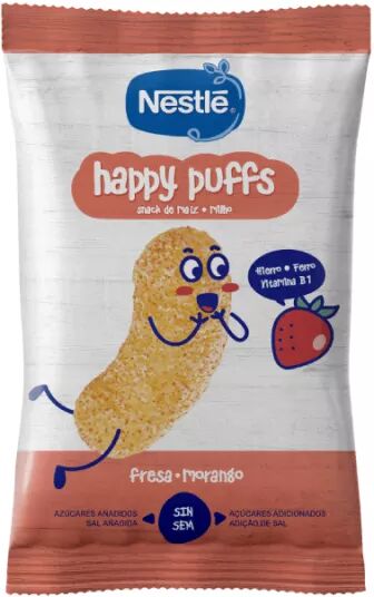 Nestlé Happy Puffs Fresa 12M+ 28g