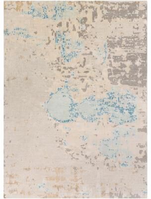 Livabliss Hand-Knotted Keys Art Silk/Wool Area Rug - 8' x 11'