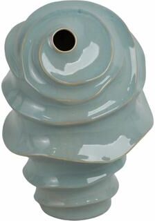 Sagebrook Home Stoneware Ceramic Blue Vase