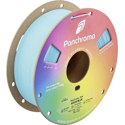 Polymaker CA19016 Panchroma Filament PLA Highspeed Filament 1.75mm 1000g Aqua Blue, Aquablau, Blau 1St.