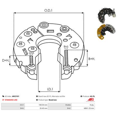 AS-PL Gleichrichter, Generator ARC3101