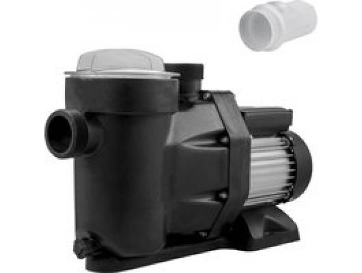VEVOR Pompe Piscine Filtration 19200 L/h Pompe Circulation Eau Panier Filtre Amovible 1 HP Pompe Plastique Métal 750W 3450 tr/min 50 ℃ 2 Tuyaux Montage pour Piscines Spas Sources thermales SPP150E