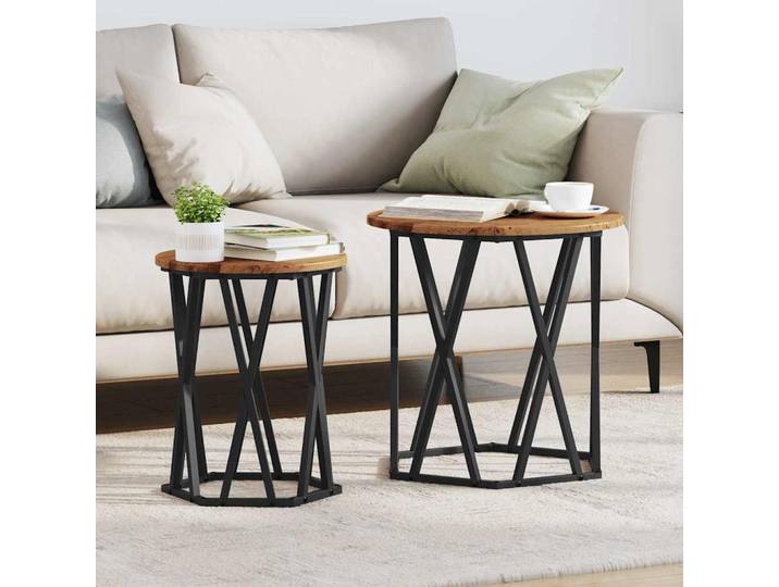 vidaXL Couchtisch 2 stk. Altholz 50 x 50 x 50 cm