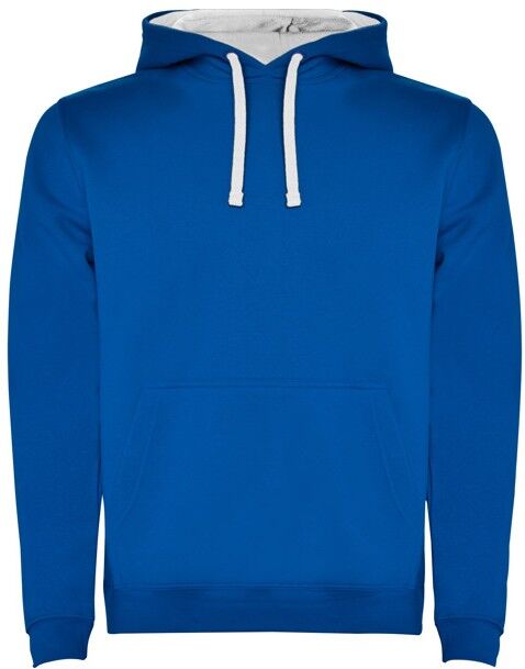 Sweat à capuche publicitaire en molleton gratté Urban Royal/Blanc XXXL