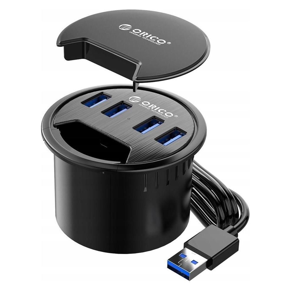 Orico HUB USB-A 3.1 4XUSB-A 5GBPS DESKTOP (USB-A, 4 Ports) (DESK-4U-BK-BP)