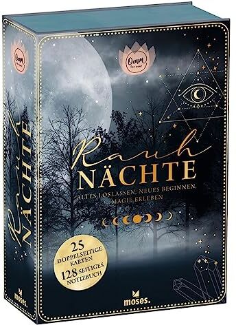 Corinna Harder - moses. Omm for you Rauhnächte – 25 Karten zu den 12 Rauhnächten mit Ritualen, Informationen und Impulsen, mit Rauhnacht-Journal zum Eintragen von ... loslassen, Neues beginnen, Magie erleben - Preis vom 11.10.2026 03:10:56 h