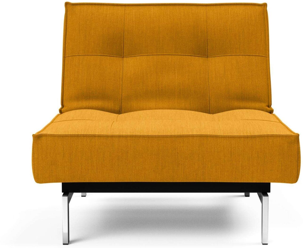 Sessel INNOVATION LIVING ™ "Splitback", orange, B:90cm H:79cm T:90cm, 100% Polyester, Sessel, Sessel, mit chromglänzenden Beinen, in skandinavischen Design