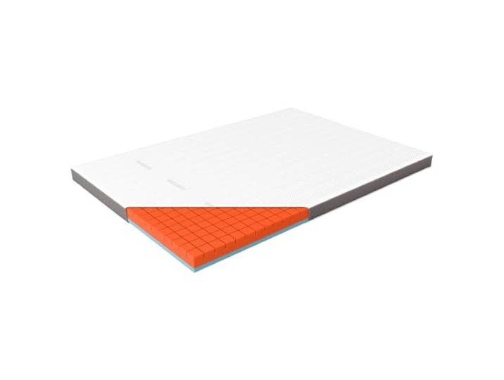Genius eazzzy Premium Cube Topper – 200 x 200 cm, Höhe 9 cm, ergonomischer Matratzentopper, 2 in 1 Wende-Topper mit Fester & weicher Seite, Atmungsaktiver Mesh-Bezug, Eckschlaufen