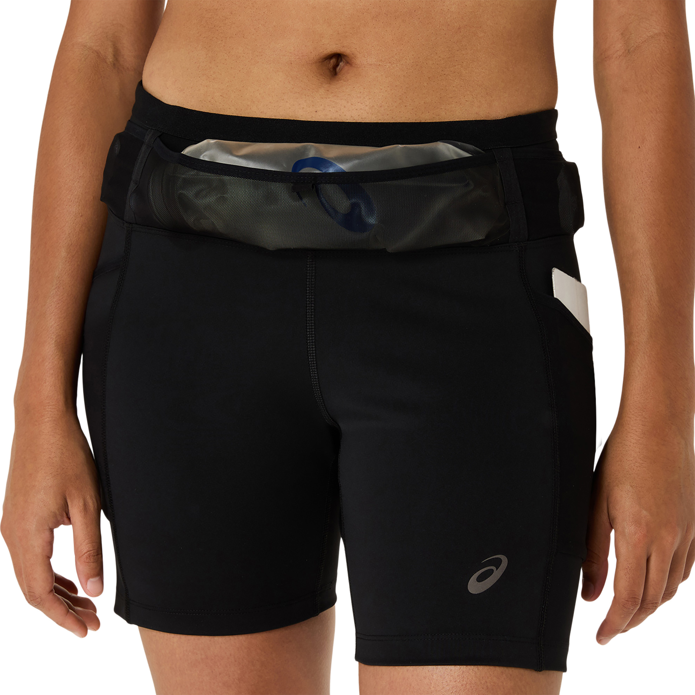 Asics Fujitrail Elite Sprinter Tights Damen Laufhose schwarz Größe XL Trailrunning | Laufen Schnell trocknend