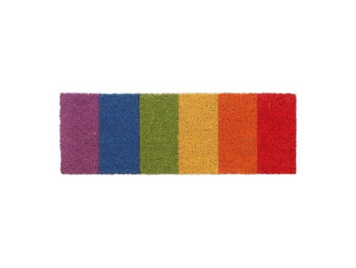 Relaxdays Kokos Fußmatte Regenbogen