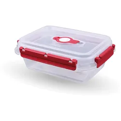Bestlivings Frischhaltebox mit Deckel - Fresh System 0,9 Liter - Lunchbox - Rot