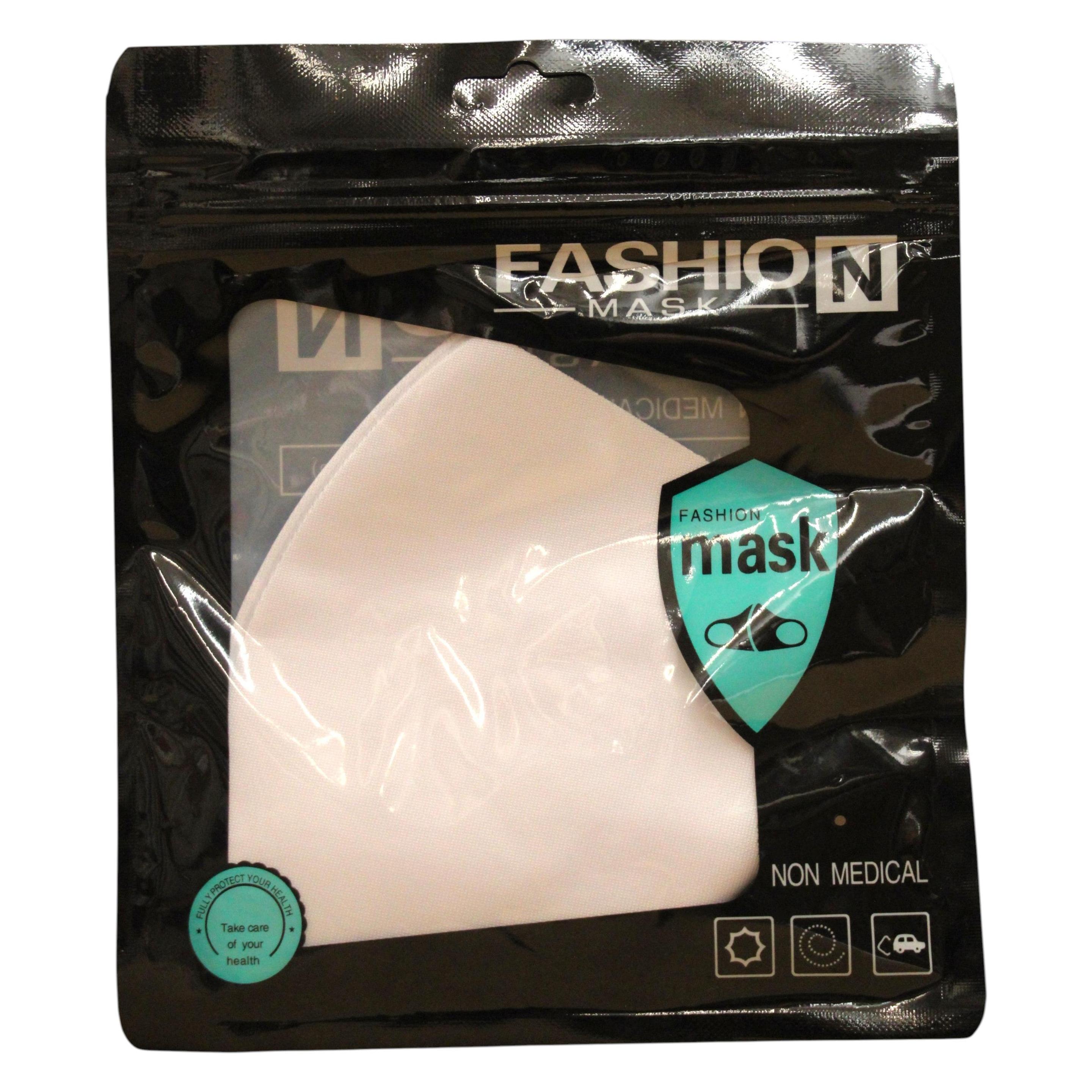 Fashion Textile Mask, White, Reusable, Unisex Unisex (56656369)