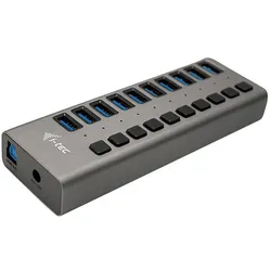 I-TEC USB-A Charging HUB 10 Port mit externem Netzadapter 48W