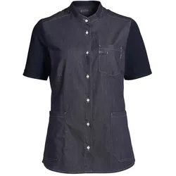 Damen Kasack "15314" Piquée - L - schattenblau