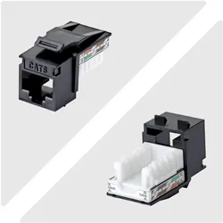 StarTech .com C6KEY110BK24PK, Abgewinkelt, Schwarz, RJ-45, Buchse, Buchse, 10GBase-T (Keystone Modul), Zubehör Netzwerk