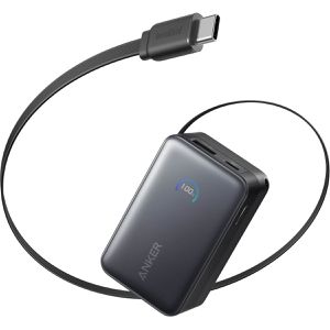 Anker Powerbank Nano, 10000mAh, USB-A & 2x USB-C, schwarz, Ladeleistung 45 Watt