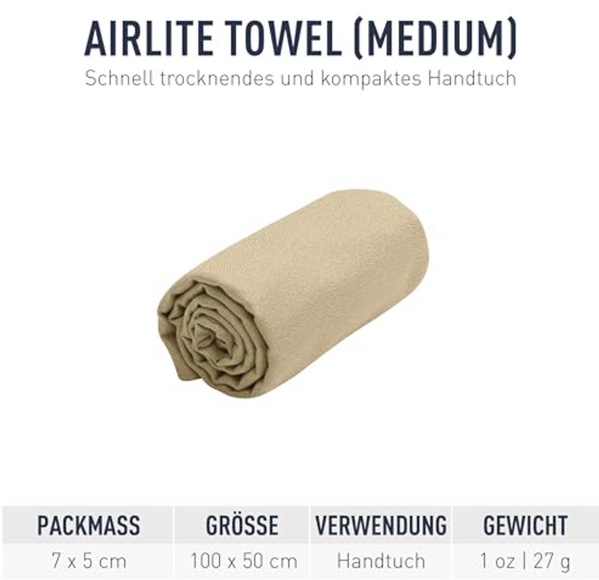 Merkloze Microvezel Travel Towel - Compact Sneldrogende Handdoek voor Volwassenen - 50 x 100 cm