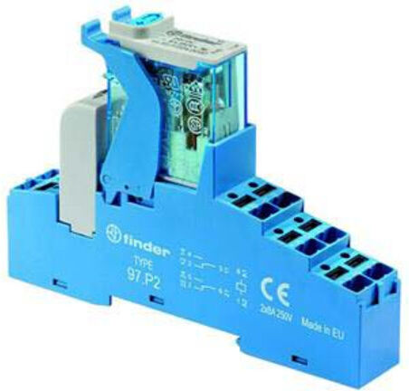 Finder Relais de couplage 2 inverseurs 8A 4C.P2.9.024.0050 (4CP290240050)