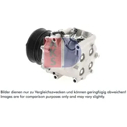 Kompressor Klimaanlage AKS DASIS 851388N für Honda Accord VI Civic VII Hatchback