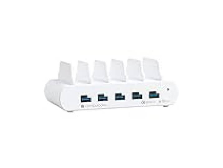 Compulocks 5 Port Usb And UsB-C Multiple Tablet Charging Station White (5pusbcdkS-Eu)